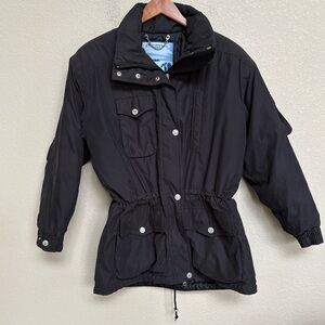Obermeyer Northern Lights Black Insulated Parka Jacket Size 6 Women’s Ski Snow